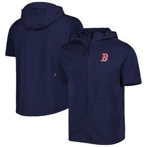Boston Red Sox Levelwear Recruit Full Zip Short Sleeve Hoodie NWT Size XL